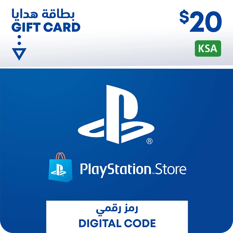 PSN PlayStation Store Gift Card $20 (KSA)